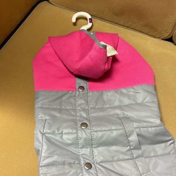 Pink and gray rain jacket - Picture 1 of 9